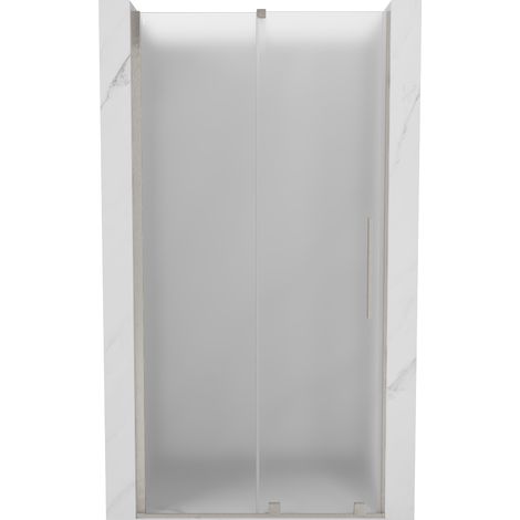 Mexen Velar puerta de ducha corredera 100 cm, escarcha, níquel cepillado - 871-100-000-31-97 (1/5)
