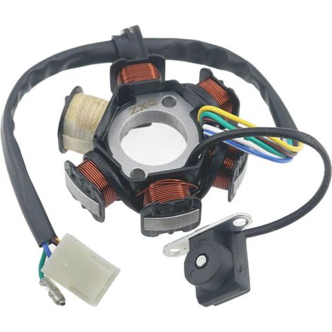 Applicable à la bobine de stator à huit pôles et à la bobine de magnéto à trois trous des motos Honda Zhujiang ZJ125 et CG125. (1/5)