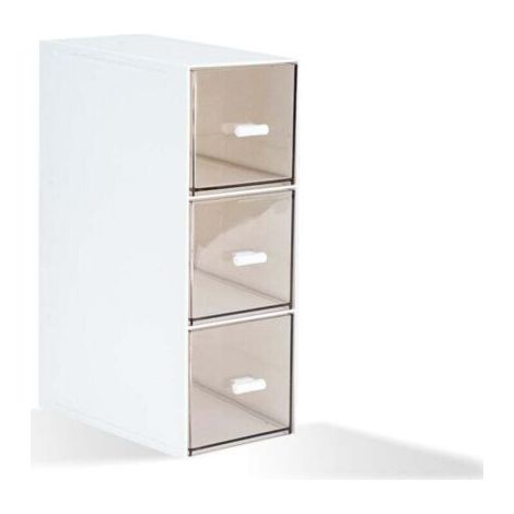 1 boîte à thé en plastique avec couvercle transparent pour ranger les sachets de thé, un organiseur pratique pour sachets de thé, une boîte de rangement pour café avec 3 tiroirs pour les sachets de su (1/4)