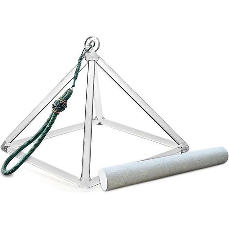Meditationspyramide aus Kristall, 20 cm hohes geometrisches Dreibein, für Yoga und Meditation (1/5)