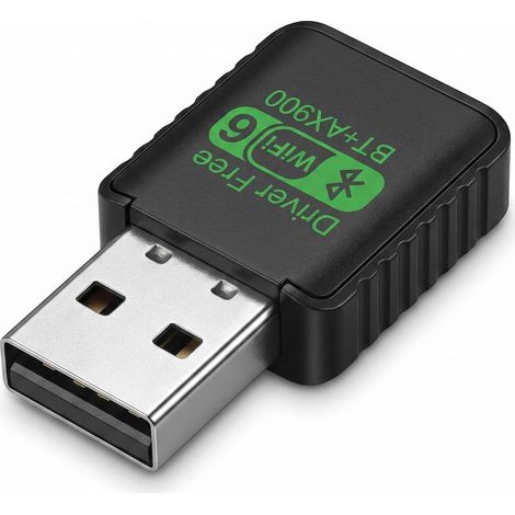Adaptateur WiFi USB WiFi 6 AX900 Bluetooth 5 4 Double Bande Noir (1/5)