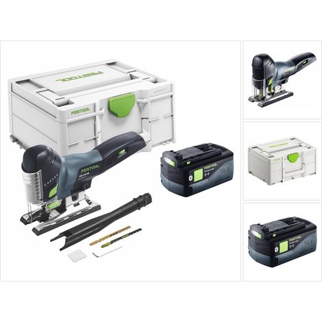 Festool CARVEX PSC 420-Basic Sierra de calar pendular sin cable 18 V 120 mm Sin escobillas + 1x batería 5,0 Ah + Systainer - sin cargador (1/5)