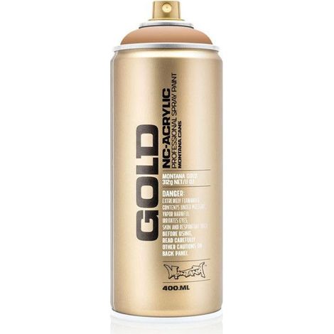 Bombe de peinture - Gold - Acrylique - Toffee - G1440 - 400ml - Montana Cans