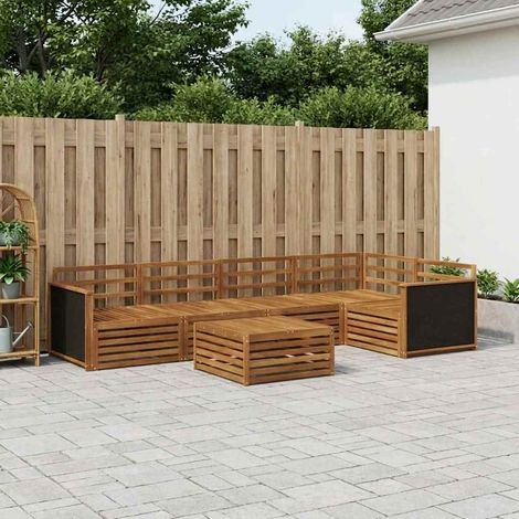 vidaXL Outdoor Sofa Set 6 pcs Natural Solid Acacia Wood (1/5)