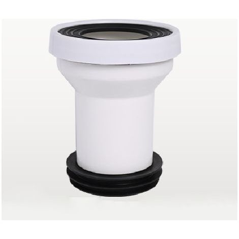 Embout de raccordement pour tuyau de toilette – embout de vidange excentrique et droit (A) (1/5)