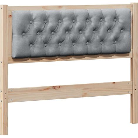 Maison Exclusive - Cabecero Otro Marrón y gris claro 100 cm Mader (1/5)