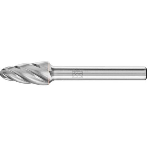 PFERD TOOLS Hartmetall Hochleistungsfrässtift ALU Rundbogen RBF Ø 10x20mm Schaft-Ø 6mm für Alu/NE Metalle (1/4)