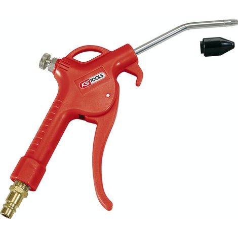 Soufflette pneumatique avec régulateur de pression – Bec long pour espaces confinés – Évacuation efficace des résidus – KSTools