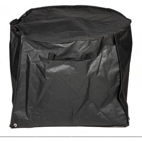 Housse de brasero en polyester pour protection extérieure – Diamètre 85 cm – Hauteur 55 cm – Résistante aux intempéries – Somagic