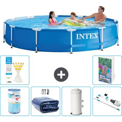 Frame Pool Rund - 366x76 cm - 7-teilig S120