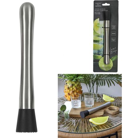 Pilon à cocktail - Inox - 20,5 cm - Ergonomique - Lave-vaisselle (1/5)