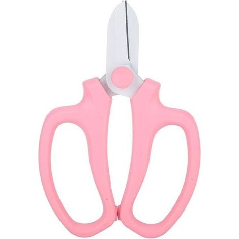 Garden Secateurs - 1 Piece - Carbon Steel - Non-Slip Handle - Light Rose