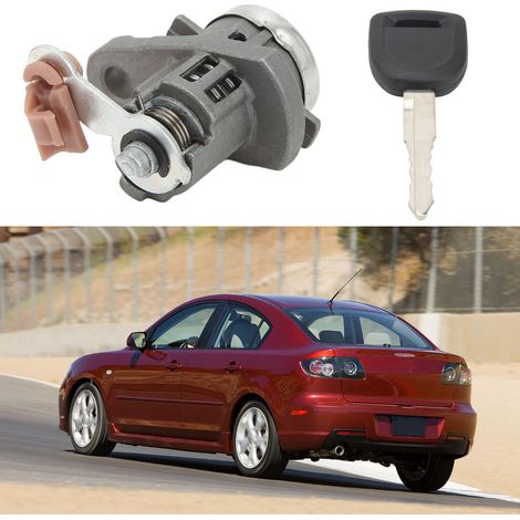 Der Türschließzylinder mit Schlüssel für die linke Vordertür ist kompatibel mit MAZDA 3 2004-2009 (nur Linkslenker). (1/5)