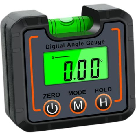 Hochpräziser, professioneller digitaler Neigungsmesser, Winkelmesser mit Hintergrundbeleuchtung, für Sanitär-, Bau- und Zimmererarbeiten (1/5)
