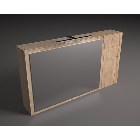 Specchio contenitore orizzontale bianco - lxhxp 90x15x50 cm (1/2)