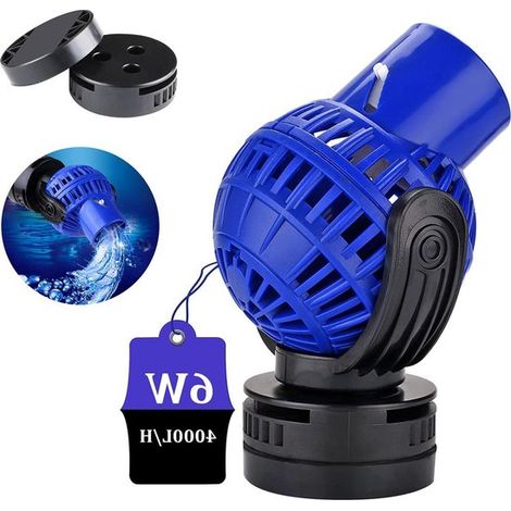 Allecto Plus – Wellenpumpe 4000 l/h, 6 Watt für die Aquarienzirkulation (Süß- und Salzwasser) – JVP-130 Wellenerzeuger (1/5)