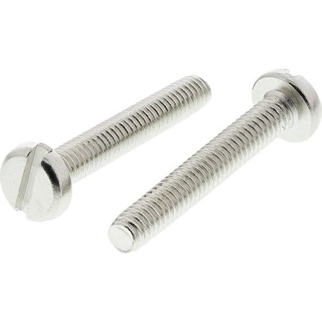 Vis à métaux RS PRO M4 à tête Cylindrique fendue en Laiton, 25mm ( Prix pour Sachet de 100 )