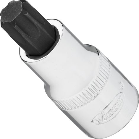 VIGOR Steckschlüsseleinsatz, 1/2 (12,5 mm) Vierkant hohl, Innen TORX Profil, SW T55 (1/4)
