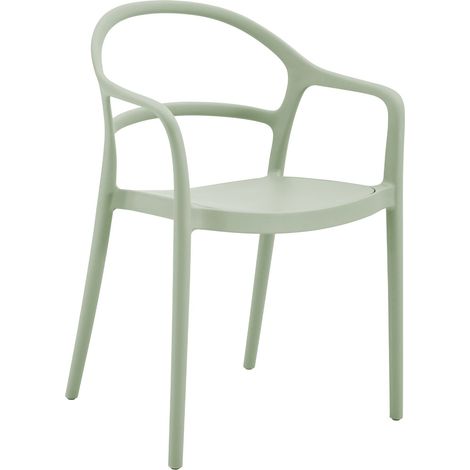 Sedia Rebecca Mobili Harif 81x57x51,5 Polipropilene Verde Chiaro Moderno (1/5)
