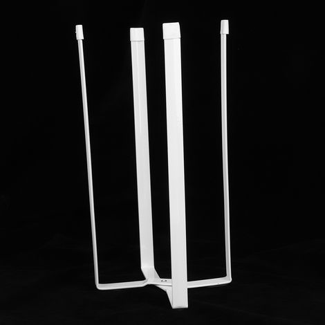 Support séchoir polyvalent cuisine en fonte et silicone blanc 14x14x21 cm pour bouteilles verres sacs plastique rangement 1 pièce (1/5)