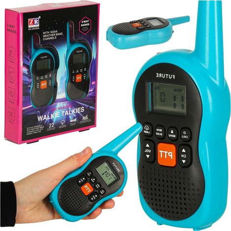 Walkie Talkie walkie talkie per bambini portata 3 km set da 2 pz.