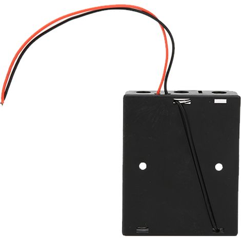 Boîtier pour 5 batteries 18650, support de batterie noir à 3 emplacements avec 2 fils de connexion en série (1/5)
