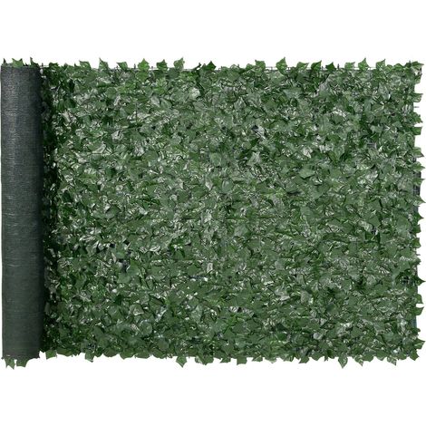 Haie Artificielle 150x300 cm Brise Vue Clôture de Lierre Artificiel Intimité Support en Tissu Maillé et Joint Renforcé Déco Fausses Feuilles pour Jardin, Extérieur, Cour, Balcon, Terrasse, Patio (1/5)