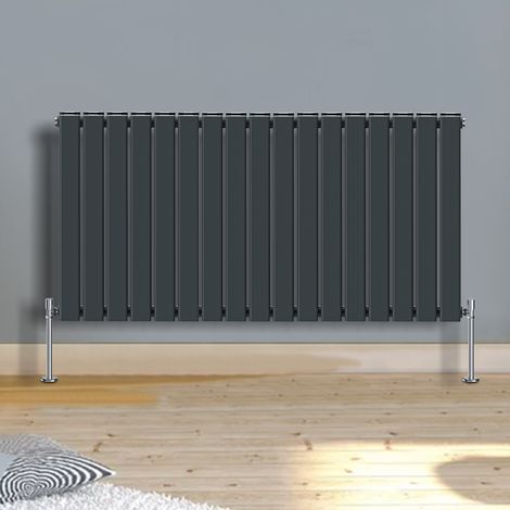 Warmehaus Horizontal Radiator Flat 600 x 1158mm Double Anthracite (1/5)