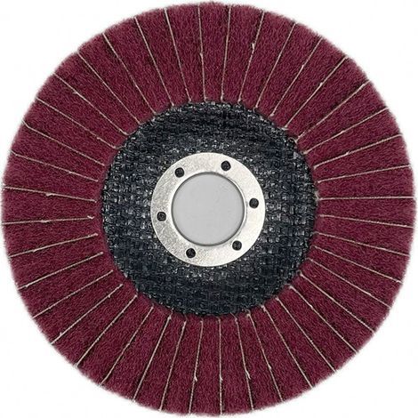 Lot de 5 disques de polissage à lamelles en nylon de 125 mm x 22 mm, grain 240, disque abrasif en fibre abrasive, roues de polissage pour meuleuse (1/4)