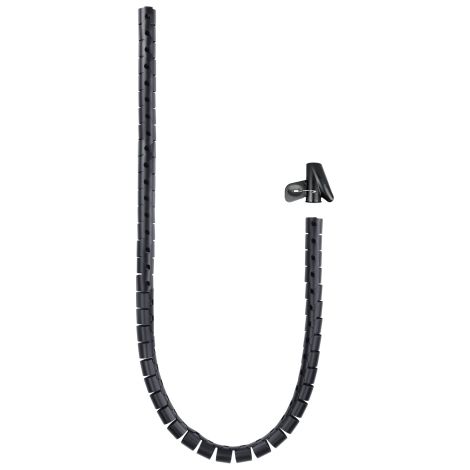 Flexible Kabelorganisation - 25 mm - 1,0 m - schwarz