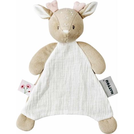 NATTOU Doudou per Neonato FanFan Cerbiatta Bianco (1/2)