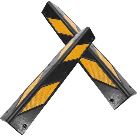 Protections d angle en caoutchouc noir Unomor pour piliers (1/5)