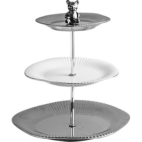 Présentoir à cupcakes 3 niveaux, plateau de service pour gâteaux, table de dessert, support de présentation pour fête de thé. (1/5)