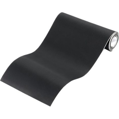 Simili Cuir Autocollant,Cuir Adhesif Reparation Canapé pour Réparation et Rénovation,Patch Cuir Auto-adhésif Rénovation en Cuir pour Siège Voiture,Bottes,Sac À Main,Sacs Souples-Noir,50x100cm (1/5)
