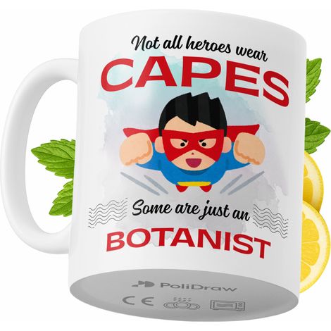 Lustiger Kaffee- oder Teebecher mit witzigem Textdesign für Botaniker – ideal für Geburtstage, Namenstage, Feiertage und besondere Anlässe. Hochwertiger Becher für Zuhause, Büro und Arbeit. Farbe: Wei (1/5)