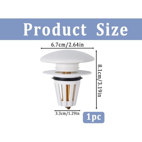 Piletta di scarico universale in ceramica da 34-40 mm per bagno e cucina - ALTRO (1/4)