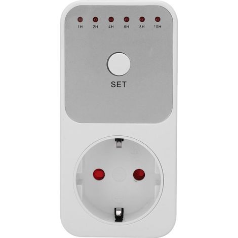 Minuterie Prise Numérique, Minuterie Prise Electrique Interrupteur de Prise de Courant de Minuterie, Contrôleur de Commutateur de Minuterie de Compte à Rebours (1/5)