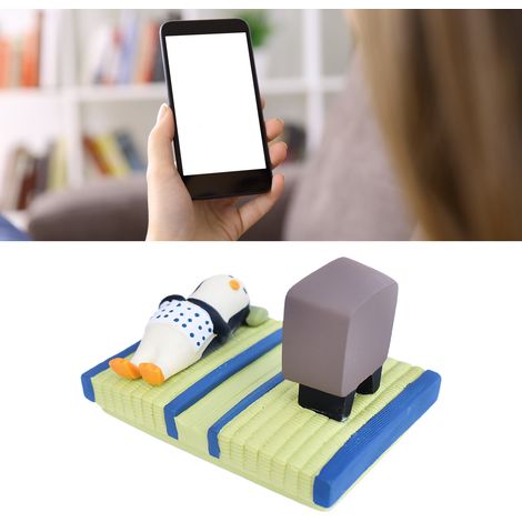 Tragbarer, universeller und stabiler Handyhalter aus Kunstharz mit niedlichem Pinguinmotiv für alle Mobiltelefone (1/5)