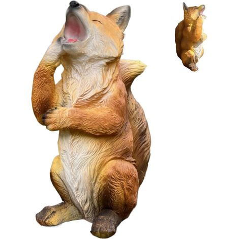 Figurine de Jardin de Renard, Statues de Renard pour Jardin, (1/5)
