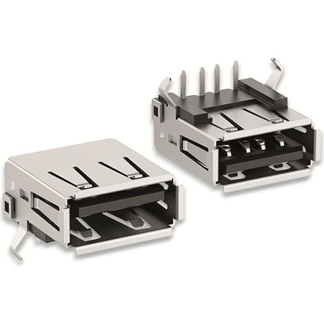 Connecteur USB FISCHER ELEKTRONIK, USB 2 A 90, 10145230, USB Type A, Nombre de pôles 4