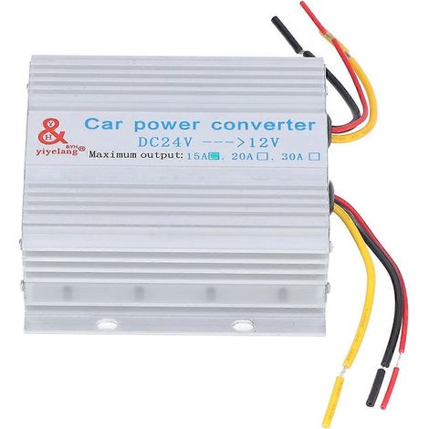 Convertisseur de tension automobile, transformateur abaisseur, régulateur de tension, CC 24 V – 12 V, 15 A, 180 W