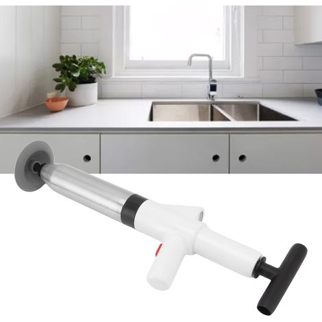 Abflussreiniger mit integriertem Pneumatikzylinder für Hausabflüsse und Toiletten. (1/5)