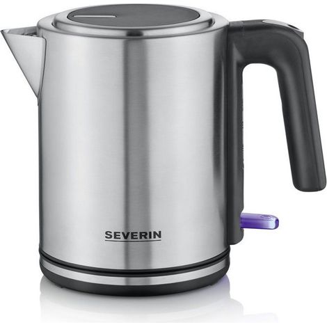 SEVERIN WK 3489 Hervidor eléctrico 1 L 2400 W negro/inox base 360° filtro antical sin BPA (1/5)