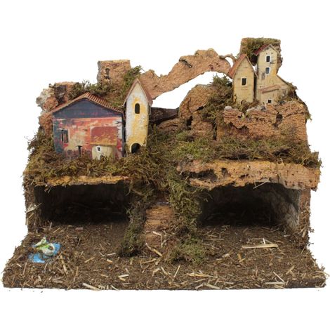 Presepe con Luci 33x18x24 cm 87467 (1/5)