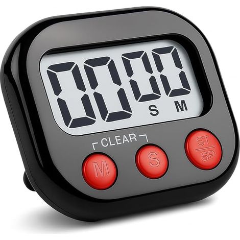 Küchen-Cronometer – magnetisches Cronometer mit großem LCD-Bildschirm und lautem Alarm – tragbares Cronometer mit präzisem elektronischen Cronometer