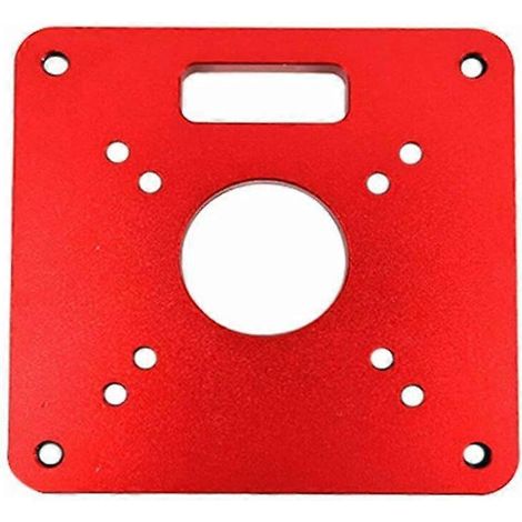 Plaque d'insertion pour table de défonceuse RT0700C, 120 x 120 x 8 mm, en aluminium, pour le travail du bois (1/5)