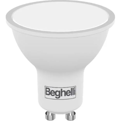 Lampadina led dimmerabile 8w gu10 4000k 710lm angolo 95° beghelli ecoled 57029