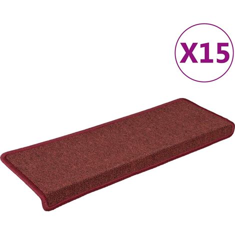 Maison Exclusive - Stufenmatten 15 Stk. 65x21x4 cm Bordeaux Recht (1/5)