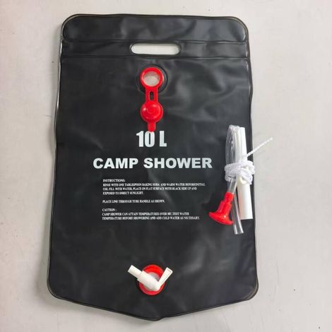 Douche solaire en PVC de 10 litres – Idéale pour le camping, le jardin et la piscine (1/3)
