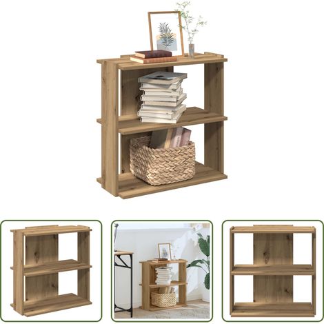 Bücherregal 3 Böden -  Bücherregal 3 Böden Artisan-Eiche 60x30x60 cm Holzwerkstoff (1/5)